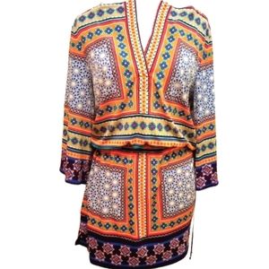 LAUNDRY Nectarine blouson dress. NWT Small